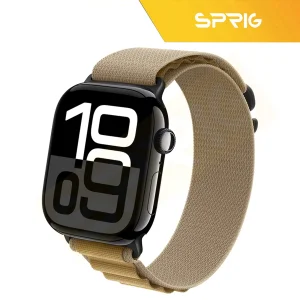 بند اسپریگ مدل Alpine Black Buckle مناسب برای اپل واچ سری 4/5/6/Se سایز 44 میلیمتری