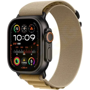 بند اسپریگ مدل Alpine Black Buckle مناسب برای اپل واچ سری SE2021/7/8/9 سایز 45 میلی متری