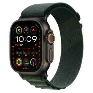 بند اسپریگ مدل Alpine Black Buckle مناسب برای اپل واچ سری SE2021/7/8/9 سایز 45 میلی متری