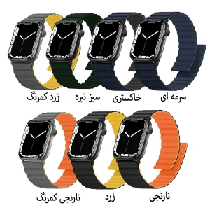 بند آکوآرا مدل Silic Link مناسب برای اپل واچ 38/40 میلیمتری سری 1/2/3/4/5/6/SE/SE2/SE3