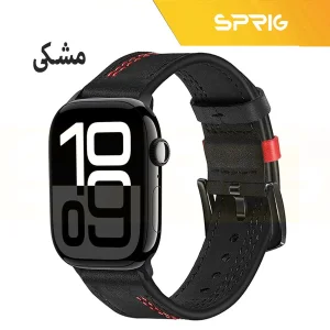 بند اسپریگ مدل Leather ORIGI مناسب برای ساعت هوشمند اپل سری Se/1/2/3/4/5/6/7/8/9 سایز 42/44/45 میلی متری