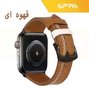 بند اسپریگ مدل Leather ORIGI مناسب برای ساعت هوشمند اپل سری Se/1/2/3/4/5/6/7/8/9 سایز 42/44/45 میلی متری
