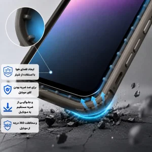 کاور گاردتک اساک مدل Silicone Puffer مناسب برای گوشی موبایل سامسونگ Galaxy A54