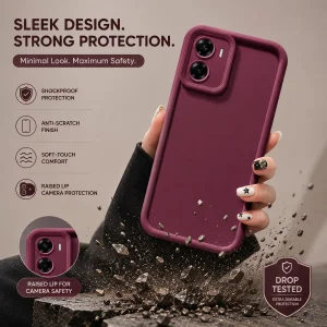 کاور گاردتک اساک مدل Silicone Puffer مناسب برای گوشی موبایل موتورولا Moto E15