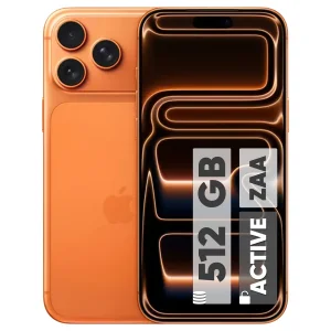 گوشی موبایل اپل مدل iPhone 17 Pro Max ZAA تک سیم کارت + eSim ظرفیت 512 گیگابایت و رم 12 گیگابایت - اکتیو  - به همراه شارژر 20 وات اپل