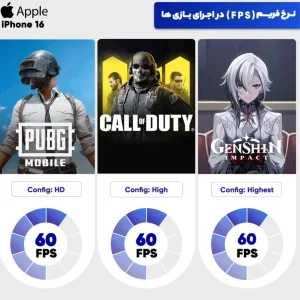 گوشی موبایل اپل مدل iPhone 16 JP/N تک سیم کارت + eSIM ظرفیت 128 گیگابایت و رم 8 گیگابایت - نات اکتیو