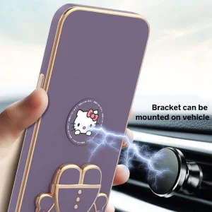 کاور گاردتک آساک مدل Kitty Strap مناسب برای گوشی موبایل تکنو Spark 10C به همراه بند