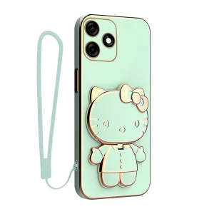کاور گاردتک آساک مدل Kitty Strap مناسب برای گوشی موبایل تکنو Spark 10C به همراه بند