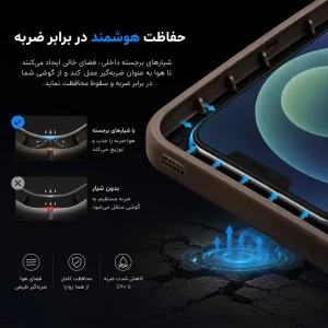 کاور گاردتک اساک مدل Silicone Puffer مناسب برای گوشی موبایل اپل iPhone 17 Pro max