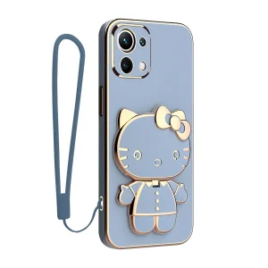 کاور اسپارتان مدل Kitty مناسب برای گوشی موبایل شیائومی Mi 11 Lite / Mi 11 Lite NE / Mi 11 Lite 5G به همراه بند نگهدارنده