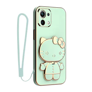 کاور اسپارتان مدل Kitty مناسب برای گوشی موبایل شیائومی Mi 11 Lite / Mi 11 Lite NE / Mi 11 Lite 5G به همراه بند نگهدارنده