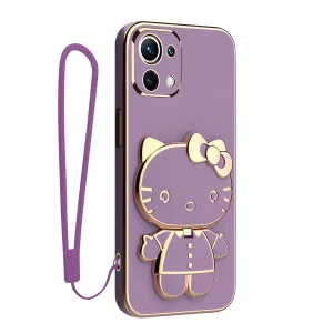 کاور اسپارتان مدل Kitty مناسب برای گوشی موبایل شیائومی Mi 11 Lite / Mi 11 Lite NE / Mi 11 Lite 5G به همراه بند نگهدارنده