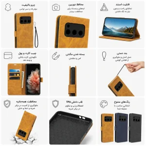 کیف کلاسوری گاردتک اساک مدل Prime مناسب برای گوشی موبایل سامسونگ Galaxy A33 5G به همراه بندآویز