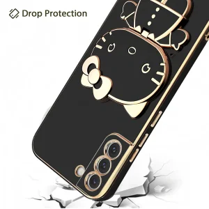 کاور گاردتک آساک مدل Kitty Strap مناسب برای گوشی موبایل  سامسونگ Galaxy S22 به همراه بند