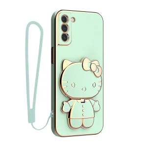 کاور گاردتک آساک مدل Kitty Strap مناسب برای گوشی موبایل  سامسونگ Galaxy S22 به همراه بند
