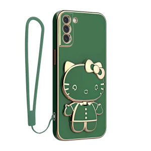 کاور گاردتک آساک مدل Kitty Strap مناسب برای گوشی موبایل  سامسونگ Galaxy S22 به همراه بند