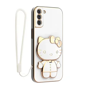 کاور گاردتک آساک مدل Kitty Strap مناسب برای گوشی موبایل  سامسونگ Galaxy S22 به همراه بند