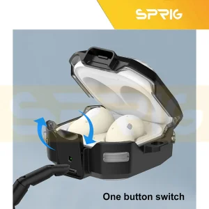 کاور اسپریگ مدل Clear Eggshell مناسب برای کیس سامسونگ Galaxy buds 2 / buds pro / buds live / buds 2 Pro