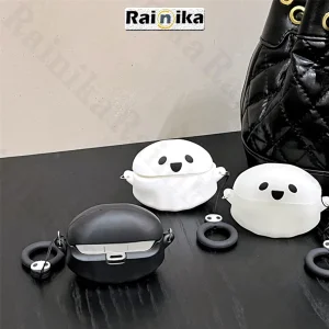 کاور رینیکا مدل 4Pro Ghost Bk مناسب برای کیس هدفون سامسونگ Galaxy Buds 4 / Buds 4 Pro