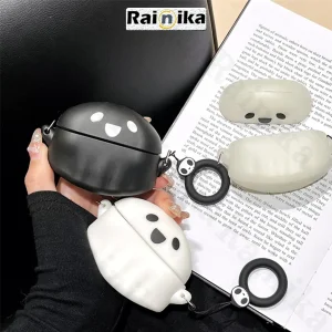کاور رینیکا مدل 4Pro Ghost Bk مناسب برای کیس هدفون سامسونگ Galaxy Buds 4 / Buds 4 Pro