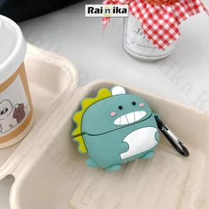 کاور رینیکا مدل Galaxy 3Pro Chubby Dinosaur مناسب برای کیس هدفون سامسونگ Galaxy Buds 3 / Buds 3 Pro (2024) / Buds 3 Fe (2025)