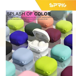 کاور اسپریگ مدل Hard Silicon مناسب برای هدفون بی سیم سامسونگ galaxy buds 2 / buds pro / buds live / buds 2 Pro