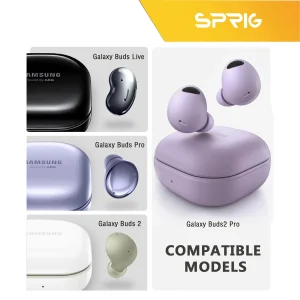 کاور اسپریگ مدل EggShell مناسب برای کیس سامسونگ Galaxy buds 2 / buds pro / buds live / buds 2 Pro