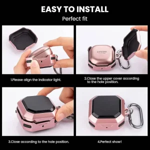 کاور اپیکوی مدل EggShell Airbag مناسب برای کیس هدفون سامسونگ Galaxy Buds Pro / 2 Pro / 2 به همراه آویز