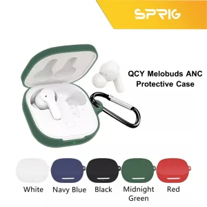کاور اسپریگ مدل Silicon-SPG مناسب برای کیس هدفون بی سیم کیو سی وای Melobuds ANC