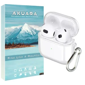 کاور آکوآرا مدل Clear مناسب برای کیس هدفون بی سیم اپل Airpods 4