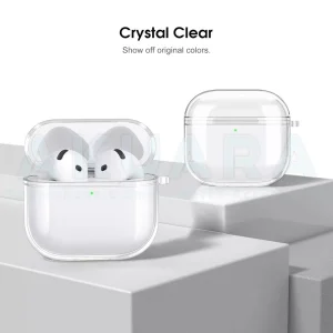 کاور آکوآرا مدل Clear مناسب برای کیس هدفون بی سیم اپل Airpods 4