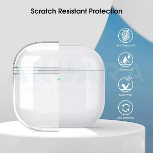 کاور آکوآرا مدل Clear مناسب برای کیس هدفون بی سیم اپل Airpods 4