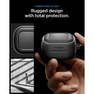 کاور اسپیگن مدل Rugged Armor مناسب برای کیس هدفون بی سیم سامسونگ Galaxy Buds 4 Pro / Buds 4