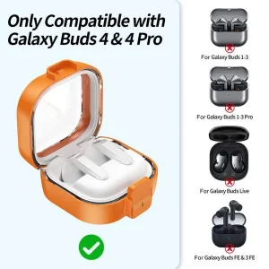 کاور آلتیمیت شیلد مدل ClearC Eggshell مناسب برای کیس هدفون بی‌سیم سامسونگ Galaxy Buds 4 / 4 Pro