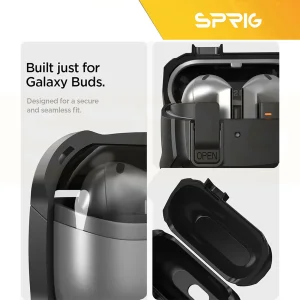 کاور اسپریگ مدل Eggshell-SP-Lockable مناسب برای کیس سامسونگ Galaxy Buds 3 / 3 Pro