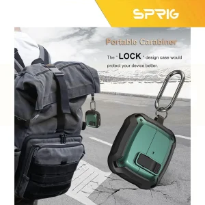 کاور اسپریگ مدل Eggshell-SP-Lockable مناسب برای کیس سامسونگ Galaxy Buds 3 / 3 Pro
