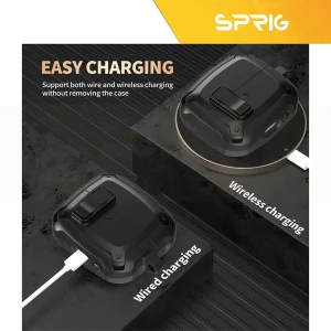 کاور اسپریگ مدل Eggshell-SP-Lockable مناسب برای کیس سامسونگ Galaxy Buds 3 / 3 Pro
