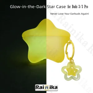 کاور رینیکا مدل 3Pro Star مناسب برای کیس هدفون سامسونگ Galaxy Buds 3 / Buds 3 Pro (2024) / Buds 3 Fe (2025)