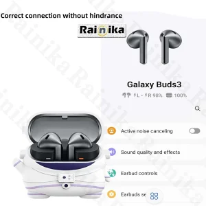 کاور رینیکا مدل Galaxy 3Pro Astronaut مناسب برای کیس هدفون سامسونگ Galaxy Buds 3 / Buds 3 Pro (2024) / Buds 3 Fe (2025)