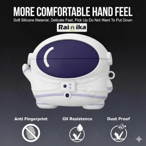 کاور رینیکا مدل Galaxy 3Pro Astronaut مناسب برای کیس هدفون سامسونگ Galaxy Buds 3 / Buds 3 Pro (2024) / Buds 3 Fe (2025)