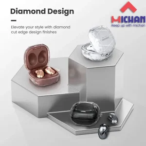 کاور میچان مدل Transparent مناسب برای کیس Galaxy Buds/Galaxy Buds Live/Galaxy Buds pro/Buds 2/Buds 2 pro