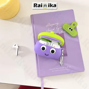 کاور رینیکا مدل Galaxy 3Pro Eggplant مناسب برای کیس هدفون سامسونگ Galaxy Buds 3 / Buds 3 Pro (2024) / Buds 3 Fe (2025)