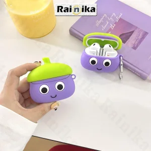 کاور رینیکا مدل Galaxy 3Pro Eggplant مناسب برای کیس هدفون سامسونگ Galaxy Buds 3 / Buds 3 Pro (2024) / Buds 3 Fe (2025)