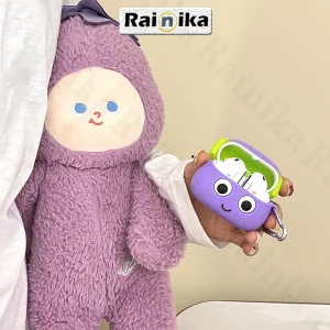 کاور رینیکا مدل Galaxy 3Pro Eggplant مناسب برای کیس هدفون سامسونگ Galaxy Buds 3 / Buds 3 Pro (2024) / Buds 3 Fe (2025)