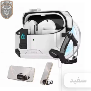 کاور سامورایی مدل Quad-37 مناسب برای کیس هدفون سامسونگ Galaxy Buds 3 Pro / Buds 3 / Buds 3 FE