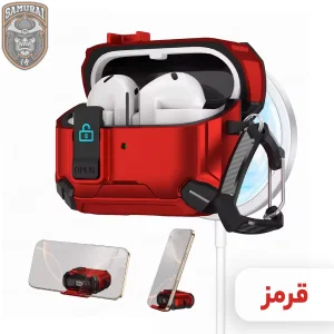 کاور سامورایی مدل Quad-37 مناسب برای کیس هدفون سامسونگ Galaxy Buds 3 Pro / Buds 3 / Buds 3 FE