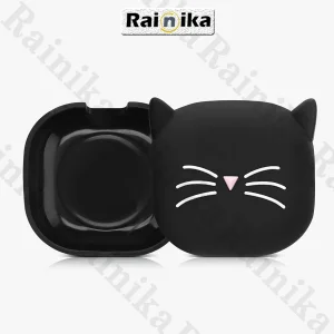 کاور رینیکا مدل Buds Cat Black-White مناسب برای کیس هدفون بی سیم سامسونگ Galaxy Buds Live / Buds Pro / buds 2 / buds 2 pro / Fe
