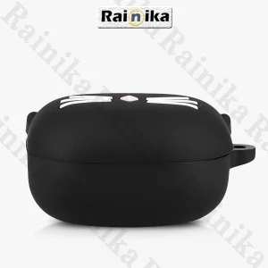 کاور رینیکا مدل Buds Cat Black-White مناسب برای کیس هدفون بی سیم سامسونگ Galaxy Buds Live / Buds Pro / buds 2 / buds 2 pro / Fe