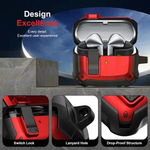 کاور اسپریگ مدل Eggshell-Lock مناسب برای کیس سامسونگ Galaxy Buds 3 / 3 pro