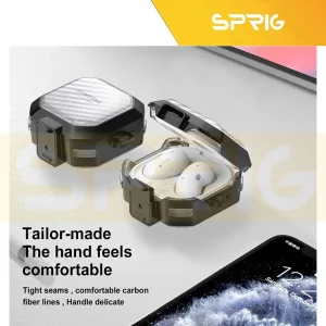 کاور اسپریگ مدل Clear Eggshell مناسب برای کیس سامسونگ Galaxy Buds FE